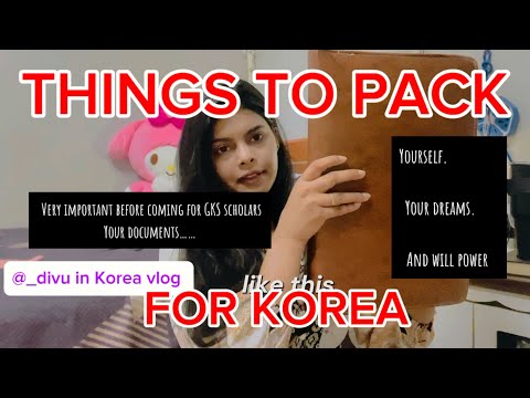 Thing must carry before coming to Korea 🇰🇷 | packing for Korea And will power 🇰🇷