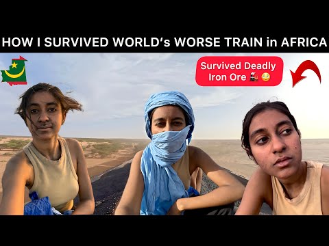 Riding on WORLD’s MOST DANGEROUS Train in AFRICA | #mauritania 🇲🇷🚂