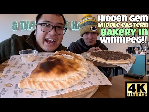 WINNIPEG LOCAL FOOD!! HIDDEN GEM MIDDLE EASTERN BAKERY IN WINNIPEG MANITOBA!! 🌯🍮[4K]