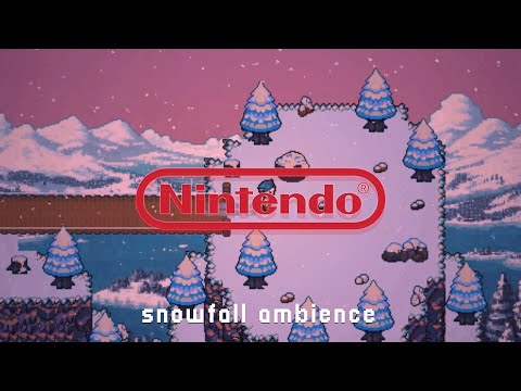 Cozy Winter ❄️Relaxing Snowy Forest View | Playlist Nintendo for Peaceful