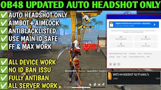 OB48 update no drag auto headshot config file free fire aimbot+aimlock | free fire Max headshot hack