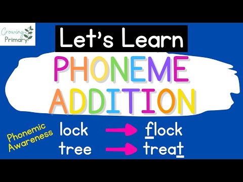 Let's Learn: Phoneme Addition {Phonemic Awareness}