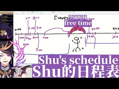 Shu said: "What is sleep schedule? "【Shu Yamino/NIJISANJI EN clip】