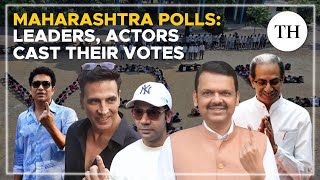 Maharashtra assembly elections 2024: Leaders, actors cast their votes