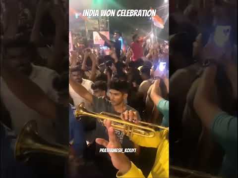 India win celebration #india #cricket #2025 #viralshort #koli #brassband #prathameshkoli