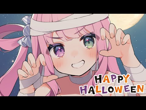 ミスドーナツもぐもぐなのら～～～！！！🍩(・o・🍬) Happy Halloween🎃【姫森ルーナ/ホロライブ】