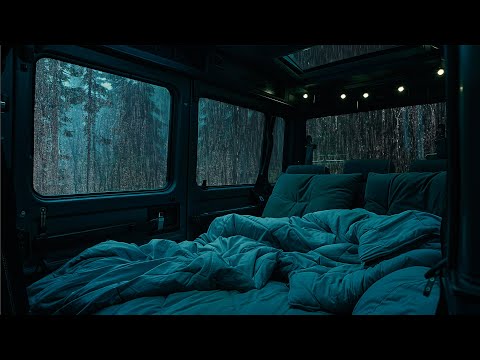 10 Hours⚡️Camping Van in Forest | Find Peace, Sleep Instantly & Relieve Stress with  Healing Sounds