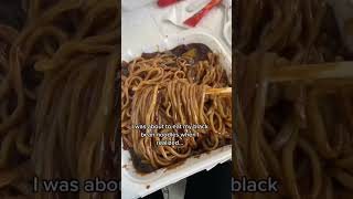 BLACK BEAN NOODLES #shorts #food #noodles