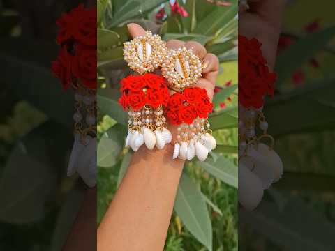 Diy Beautiful jhumki 😍 #jhumka #shorts #handmade #diy #creative #trending #earrings