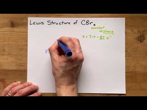 Lewis Structure of CBr4 (tetrabromomethane, carbon tetrabromide)