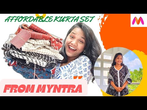 Myntra Haul❤️|| Affordable Kurta Sets 💖|| Sale|| Ethnic Wear🎊