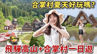 日本一日團！夏天的合掌村好玩嗎？走進童話世界、漫遊飛驒高山老街，兩大景點、多項小吃一次收集~｜Haven在日本