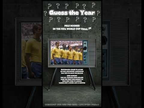 NAME THE YEAR Quiz No13 - Watch 6 Memorable videos in 59 seconds & Name that Year Quiz/Trivia.