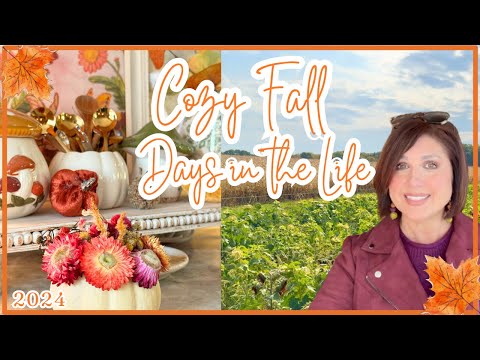 🍁COZY October VLOG | Quick & Easy Harvest Soup | Healthy Pumpkin Treat | Festive Hay Ride & Pumpkins