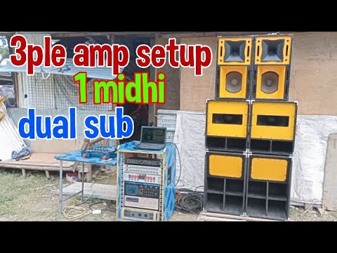 paano ang setup ng 3ple amp. dual sub.