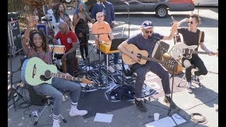 EXCLUSIVE: Gorillaz Street Performance of "Humility"