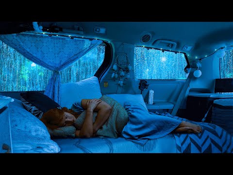 Deep Sleep Ambience: Sounds Rain & Thunder on Cozy Car for Relax, Reducing Stress, Beat Insomnia