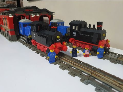 Lego 40th anniversary train 40370 comparison with 7810