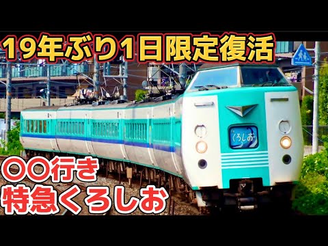 【1日限定】とある理由で19年ぶりに復活した特急くろしお〇〇行きが面白い！（特急くろしお）