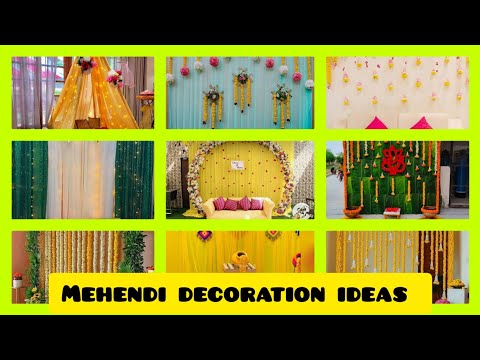 mehendi ceremony decoration ideas ll  mehendi decor ideas for wedding