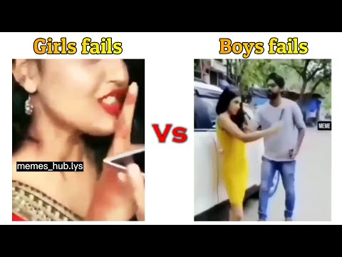 Girls Fails Vs Boys Fails !! Memes #viralmemes #mems