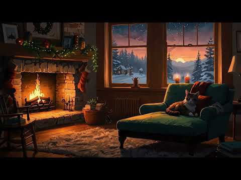 🔥 Cozy Fireplace & Lofi Beats: Perfect for Studying & Relaxing 🔥🎶[ 3 Hours ]