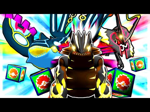 Super Pixelmon Lucky Block Battle - PRIMAL HOENN TRIO! (Minecraft Pokemon Mod)