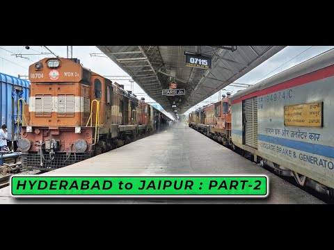 AKOLA to ITARSI : Hyderabad-Jaipur Special - Journey Part 2 | AUG 2024 (Hindi)