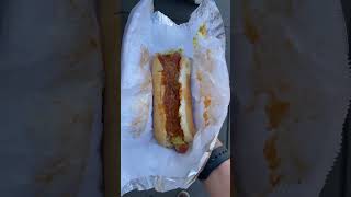 New York Style Hotdog! #bigbites #bigbitesvegas #streetdog #hotdog #streetfood