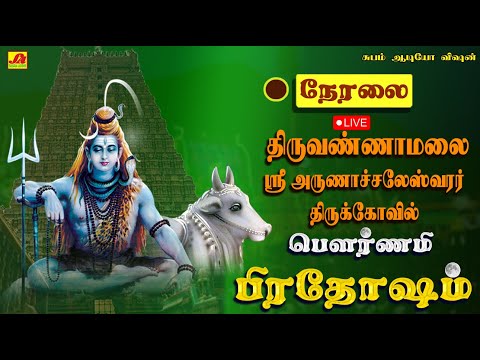 🔴  LIVE திருவண்ணாமலை பெரியநந்தி  ஐயப்பசி மாத பௌர்ணமி  பிரதோஷம் அபிஷேகம்  #liveprodhasham