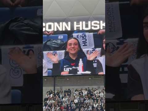 Nika Muhl at UConn Game for Senior Day Today