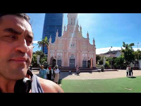 🇻🇳Pink Church: World Famous Catholic Cathedral in Da Nang Vietnam #CatholicYouTuber