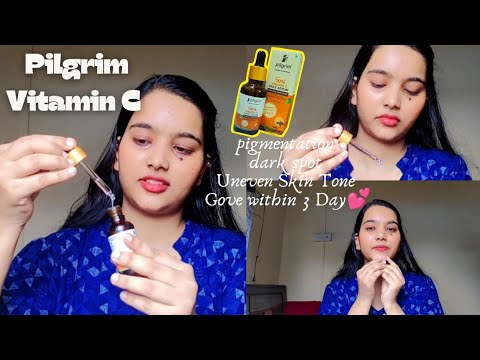 Best Beginner Friendly Vitamin C Serum for face Pilgrim | Honest Review 😊How to use correct way ???