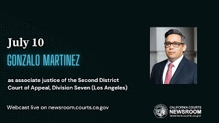 Commission on Judicial Appointments: Gonzalo Martinez