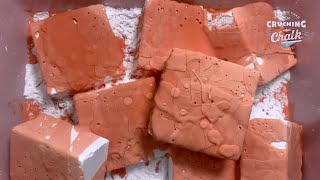 ASMR CS Orange Paste Covered Plain White Crunchy Blocks Crush.. Oddlysatisfying || SleepingAid