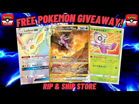 🔴Live -  Free Giveaways! Pokémon Cards & Rip & Ship Store!