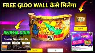 Claim Free Diwali Gloo Wall Skin Free Fire | Gloo Wall skin Redeem code | Make Your Card Instagram