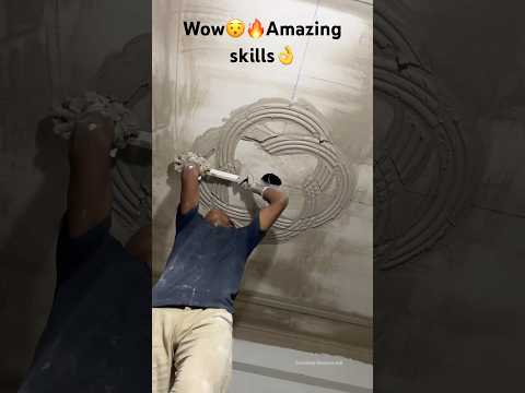 कैसे बनाते हैं ? सीलिंग में flower डिज़ाइन🔥Amazing Skills How to making pop ceiling design #shorts