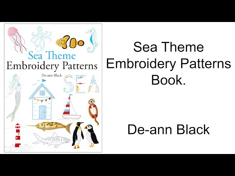 Sea Theme Embroidery Patterns Book