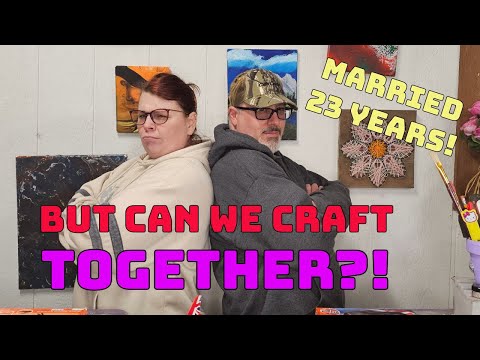 Valentine special: Crafting with my husband! #fun #crafts #marriagegoals #valentinesday