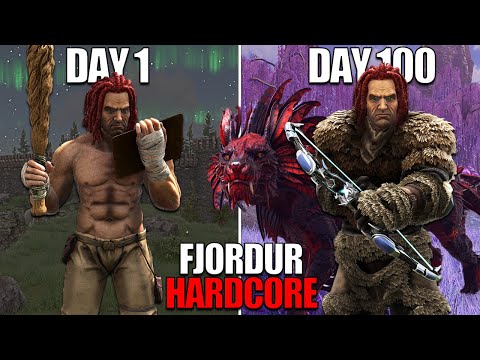 I spent 100 Days on Fjordur HARDCORE in ARK: Survival Evolved