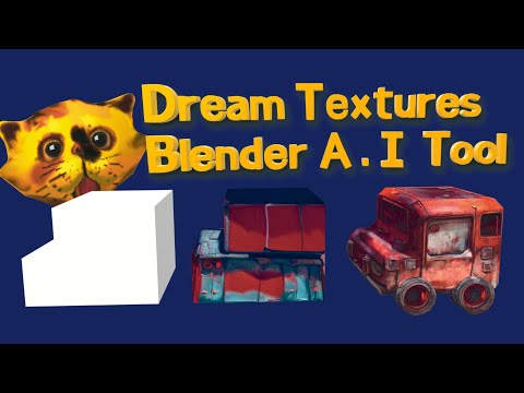 Blender dream textures AI貼圖 初次使用心得 【Blender鳥咪老師】