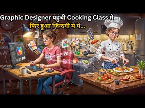 Graphic Designer Girl's Life Changed After Cooking Classes 💥🤯⁉️⚠️ | Movie Explained in Hindi