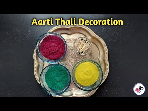 DIY Pooja Thali Decoration Idea | Thali Decoration  | Aarti Thali | pooja thali | Ganpati/Navratri