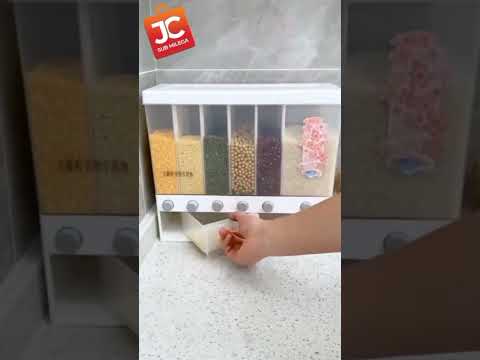 Wall Mounted Divided Rice & Cereal Dispenser 🎉 Now available on the #JoChaho app! #shorts