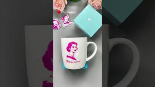 DIY a mug for women’s day!😍 #phomemo #sticker #stickerprinter