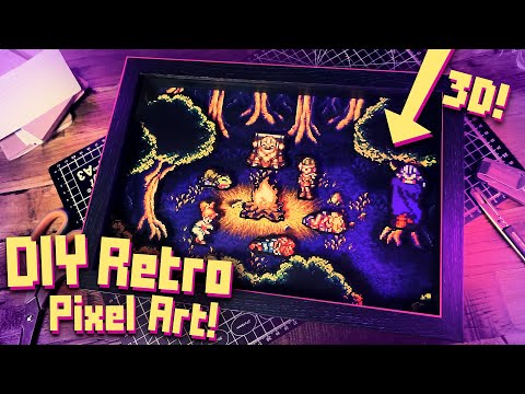 Make Your Own 3D Retro Shadowbox Art!