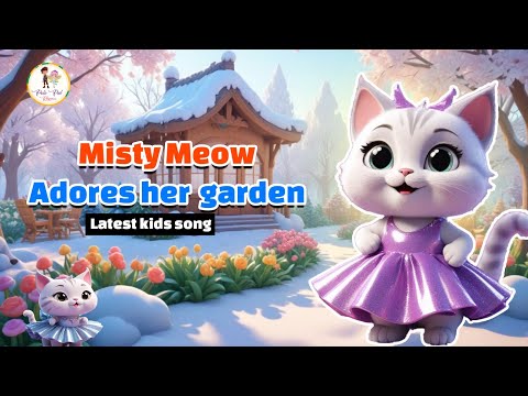 Meow Meow Plays in Winter Garden | Kids Songs | Nursery Rhymes | Polo Pal Rhymes #kidssongs