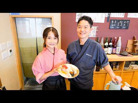 A sushi restaurant run by a skilled craftsman who is ranked third in the whole country