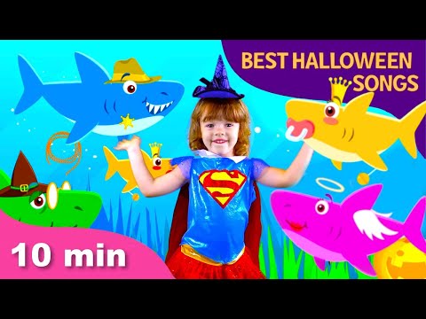 Halloween Baby Shark  Special | +Compilation | Halloween Songs | Kids Music Land